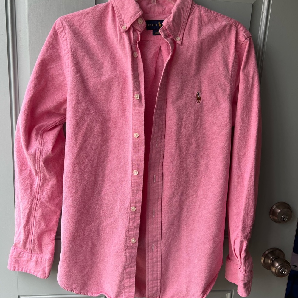Pink Ralph Lauren Slim Fit button down in mint condition